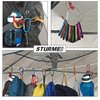 STURME 2" Aluminum D Ring Carabiners Clip D Shape Spring Loaded Gate Small Keychain Carabiner Clip Set Outdoor Camping Mini Lock Snap Hooks Spring Link Key Chain Durable Improved 24 PCS (Assorted)
