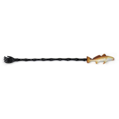 LX Hand Painted Back Scratcher Red Drum Fish 18"