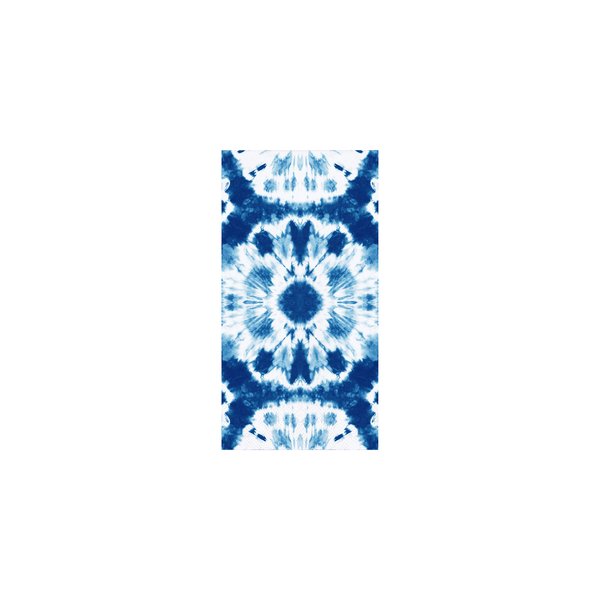 Creative Converting Shibori Dinner Napkins, 8" x 4", Blue