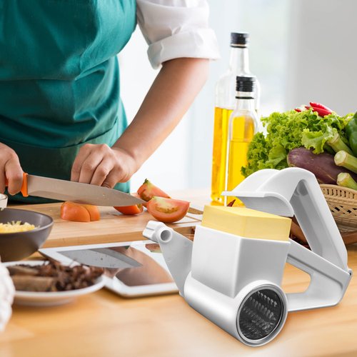 Cheese Grater, Handheld Rotary Cheese Grater, Small Cheese Grater With Handle, For Cheese, Nuts, Vegetables, Chocolate