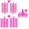 HighFun 55PCS Doll Hangers for Doll Clothes Doll Accessories for 12 inch Dolls 1 Display Rack for Show Doll Clothes