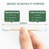 Bamboo Cotton Swabs 1000 Count, Organic Cotton Swabs with Wooden Sticks, Double Tipped Cotton Buds for Ears, Makeup, Daily Cleaning