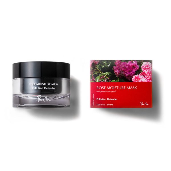 Pour Moi Rose Moisture Mask | Pollution Defending Gel Mask for All Skin Types feat. White Rose Extract
