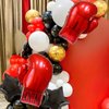 19pcs Red Boxing Gloves Balloon Set Aluminum Foil Balloon Wrestling Party WWE Party Boxing Sports Theme Party UFC Party for Birthday Baby Shower Anniversary Boy Party Supplies