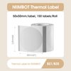 NIIMBOT Labels for B1/B21/B3S Label Printer, Thermal Labels 2'' x 2''(50x50mm), Waterproof, Oil-Proof Sticker Labels, 1 Roll of 150 Sticker Labels (Round Clear)