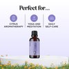 Unwind Aromatherapy Essential Oil Blend - Calming Essential Oils for Diffusers for Home Travel and Baths with Invigorating Pure Bergamot Patchouli and Citrus Essential Oils for Stress Support