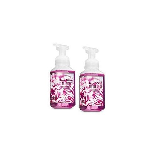 Bath and Body Works 2 Twisted Peppermint Gentle Foaming Hand Soap. 8.75 Oz.