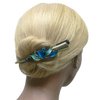 Set of 6 JCGY Flower Metal Alligator Beakclips Duckbill Long Narrow Hair Clips For All Hair Type