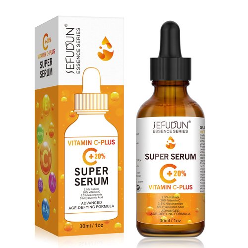 20% Vitamin C Serum for Face with Hyaluronic Acid 1 Fl Oz, Anti Aging Facial Serum for Women & Men, Antioxidant, Fades Dark Spot, Boost Skin Collagen, Hydrate & Plump Skin, Anti Aging & Wrinkle