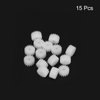 MECCANIXITY 15Pcs Plastic Gears 16 Teeth Plastic Shaft Gears Model 162AA Reduction Gear for RC Car Model DIY Robot,White Module 0.5