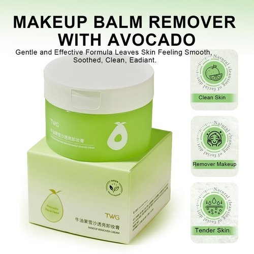 GANBADEI Makeup Cleaning Balm, Cleansing Balm Makeup Remover, Deep Cleaning, Makeup Cleansing Balm for Waterproof Eye Face Lip Makeup, Makeup Melting Cleansing Balm 100g