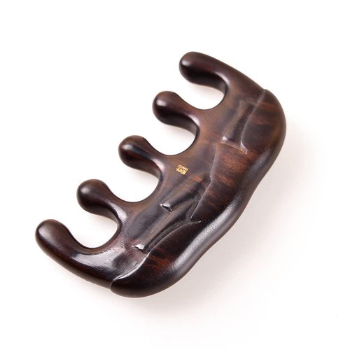 TAN MUJIANG Massage Hair Comb Natural Wood (Lotus)