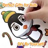 Aowplc Christmas Stickers 42 Sheets Make a Face Stickers for Kids Christmas Crafts Activities Games Party Favors Supplies