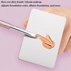 Makeup Mixing Palette, KissDate Makeup Spatula Palette with Foundation Spatula, Stainless Steel Makeup MixingTray Nail Art Palette Foundation Mixing Tray Cosmetic Spatula Makeup Palette Makeup Mixer