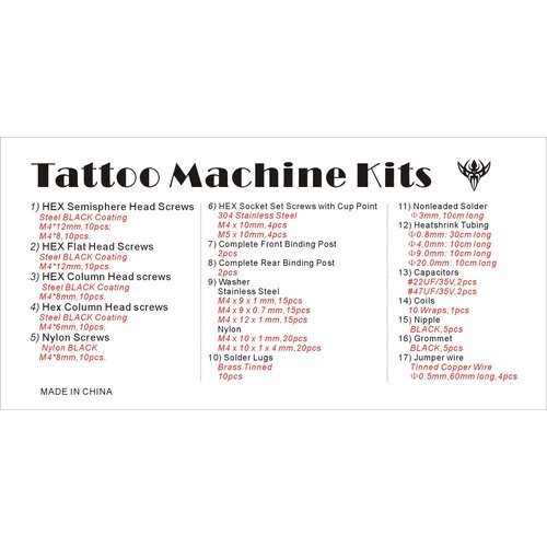 Tattoo Machine Rebuild & Repair Kit - 190+ Parts