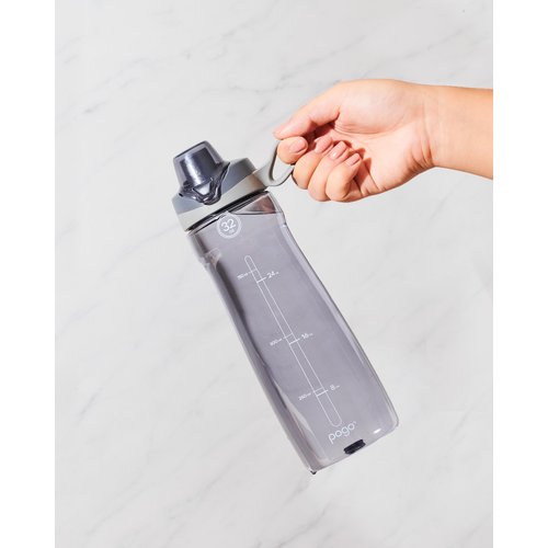 Pogo 32oz Chug Lid Tritan Water Bottle (Grey/Blue 2-pack)