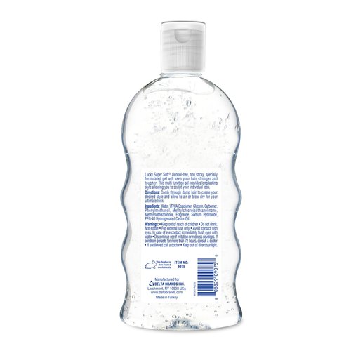 Lucky Super Soft Styling Gel, Wet Look, 20 Ounce