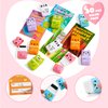 JOYIN 30 PCS Valentines Cards with Animals Erasers and Clean Up Roller for Valentine Party Favor, Classroom Exchange Prize, Valentine’s Greeting Cards
