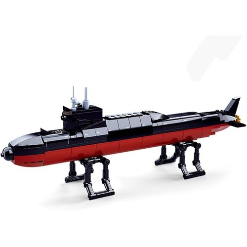 ENHANA Nuclear Submarine Building Blocks Model Toy,A 13.81 Inch Long Naval Nuclear Submarine Building Kit,Building Warship Suitable for Boys Over 6 Years Old Toys,269Pieces