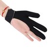 3 Finger Billiards Gloves Pool Cue Gloves Elastic Show Shooters Carom Pool Snooker Playerss Breathable Anti-Skid Game Gloves with Adjustable Wrist Strap for Women Men Left Hand