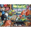 Cobble Hill 1000 Piece Puzzle - Cats Retreat - Sample Poster Included