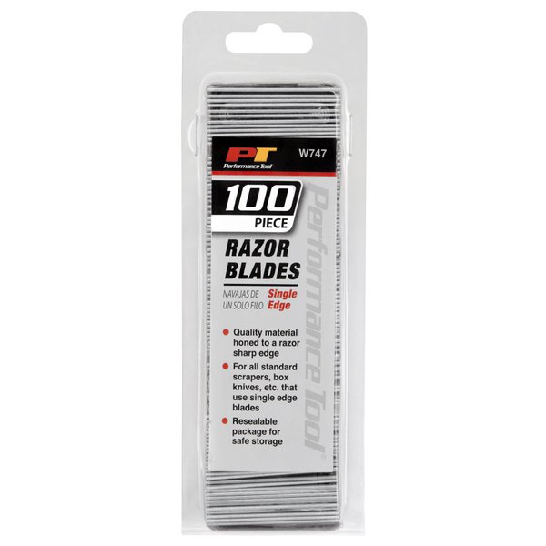 Performance Tool W747 100 pc Single Edge Razor Blades