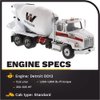 Diecast Masters Western Star 4700 SFFA Concrete Mixer Truck- White | Tandem With Mixer | 1:50 Scale Model Semi Trucks | Diecast Model by Diecast Masters 71035