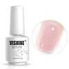 Vishine Jelly Gel Nail Polish in Nude Pink Color, 15ML Translucent Soak Off UV LED Bright and Milky Home DIY Manicure Salon Varnish #01.