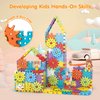 DEKILEA Building Toys, 234 Pieces Upgrade Gear Building Blocks Set Kids Tool Set with Electric Drill, Construction Toys STEM Kits for Kids Age 3+