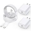 Long Apple iPhone Fast Charger,Fast Charging iPhone 2Pack PD Type C Wall Charger Fast Charging Apple Adapter 6.6FT USB-C to Lightning Cable Apple Chargers for iPhone 14/13/12/Pro/Max/11/XR/X/8/SE/iPad
