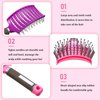 Patelai 4 Pieces Vent Hair Brushes Detangling Curved Brushes Massage Vented Styling Hair Comb Barber Hairdressing for Women,4 Color