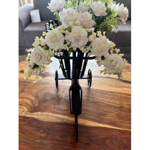 Wonderful Flower Hair Clips, White Bridal Hair Accessories for Women, Sparkly Hair Pins, Fancy Flower Hair Barrettes for Wedding, Bride, Long Hair