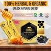 Ashraf Naturals King Honey Shilajit Plus - Premium Honey & Himalayan Shilajit Blend with Herbal Extracts, Natural Energy & Vitality Support,15 Sachets x 15g