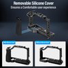 SIRUI ZV-E10 Camera Cage with Silicone Grip and HDMI Cable Clamp, Cage for Sony ZV-E10 with Built-in Arca-Type Quick Release Plate, Cold Shoe, and 1/4”& 3/8” Threaded Holes, SC-ZV-E10