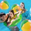 Redvigh Inflatable Beach Ball 4PCS, 16 Inch Rainbow Beach Balls Bulk for Swimming Pool Beach Game Hawaiian Tropical Theme Party Decorations Favors Supplies