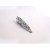 Generic Shiny silver tone metal vine alligator hair claw clip fine hair