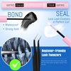 EYDEVRO Fluffy Lash Clusters Kit 50D60D80D Lash Extension Kit Cluster Eyelash Extension Kit 10-16mm D Curl Volume Individual Lashes Kit Cluster Lashes with Waterproof Lash Bond and Seal Lash Tweezers