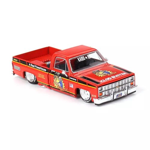 1:64 Scale Diecast Model Car Compatible with Chevrolet Silverado Tamiya x Kaido House “CLOD Buster” Orange Limited Edition by Kaido House