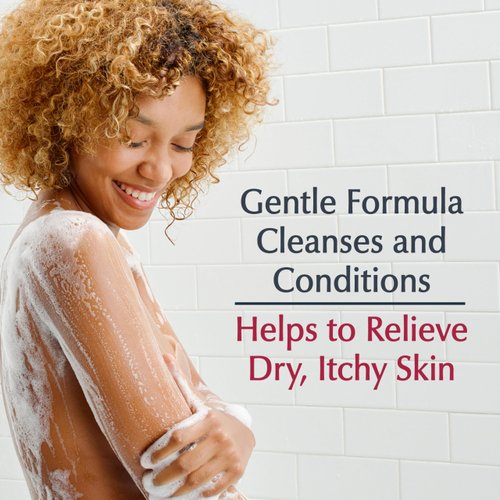 Eucerin Skin Calming Body Wash, Gentle Body Wash for Dry, Itchy Skin, Free of Soap, Fragrances and Dyes, 16.9 Fl Oz Bottle