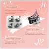 Lash Clusters Wispy NINGLASH NF14 Travel Makeup D Curl DIY Lash Extensions, 96 Pcs Individual Eyelash Extensions, Soft Natural Lightweight 10/12/14/16mm Mix Resuale Eyelash Clusters for Home use