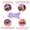 2Pcs Eyeliner Stencils, Silicone Winged Eyeliner Eyelash Lip Line Aid Mascara Shield Applicator Guard Pads, Reusable Eyeshadow Pattern Aid Tool, Multifunctional Eye Makeup Tool for Beginners