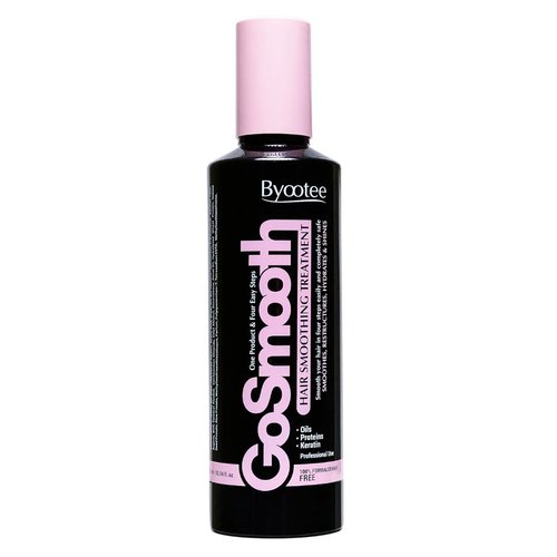 Byootee GoSmooth Professional Hair Smoothing Treatment, Enriched With a Blend of Amino Acids, Natural Oils, Keratin and Hyaluronic Acid. 100% Formaldehyde Free.