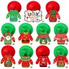 40 Pieces Ugly Sweater Cutouts Christmas Decoration Ugly Sweater Cardboard Cutouts with Glue Point Dots for Bulletin Board Party Holiday Party Decoration, 5.9 x 5.9 Inch