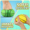 Dilabnba 5'' Mini Foam Basketball for Basketball Hoop, Soft Stress Balls Fun Sports for Indoor Office Outdoor Playground Pool Beach, Replaceable Basketballs for Kids Chidren Toddlers(3PCS)