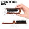 Travel Folding Hair Brush, Collapsable Portable Boar Bristle Hair Brush Mini Compact Hairbrush Pocket Size Comb for Women Kids Thick Thin Curly Straight Wet Dry Hair Restore Shine, Beard Brush for Men