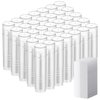 50 Pcs Lip Balm Containers Tubes Empty 3/16 oz Clear Lip Tubes and Shrink Wrap, Lip Gloss Tubes Lip Balm Containers with White Caps Twist Tubes for making Gifts, Travel