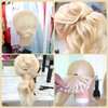 ZOMOI 26"-28"Mannequin Head with 80% Real Hair,Cosmetology Mannequin Trainning Head Hairdresser Pratice Doll Head for Hair Styling with Free Clamp Holder(#613 Light Blonde)