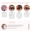 Nodspark Lazy Lashes - Dinner Radiant Allure | Pre-adhesive Instant Press-on Lash Clusters | No Glue Required | Lasts 3-7 Days | Easy To Apply | Stick And Go | Only Need Tweezers