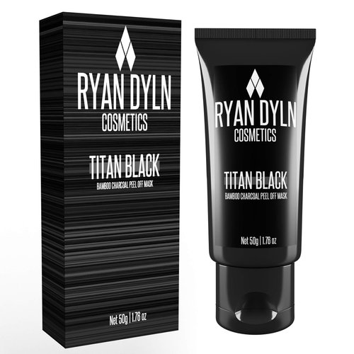 Titan Black Blackhead Mask I Charcoal Peel Off Face Mask I blackhead extractor mask I Deep Cleansing Pore Blackhead Removal Mask Peel Off and Purifying Black Mask for All Skin types (1.76 fl.oz/ 50g)