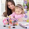 Bunny Camper Van Building Set for Girls 6-12 Compatible with Lego Friends Sets for Girls 8-12 Bus Vehicle Toy Compatible with Legos for Girls Age 8-12 Fun Gift for Boys, Girls, and Kids Ages 6+